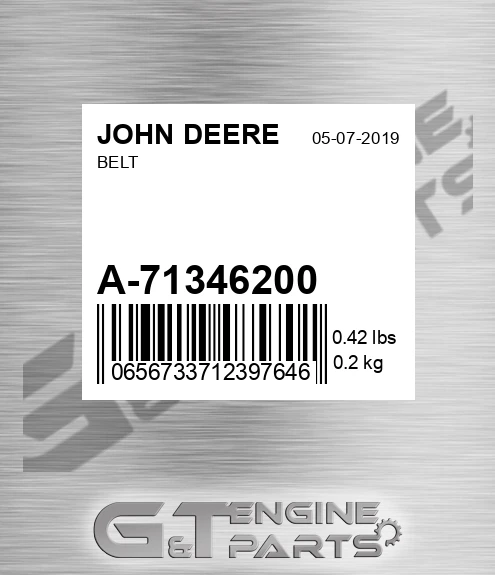 A-71346200 Belt for JOHN DEERE