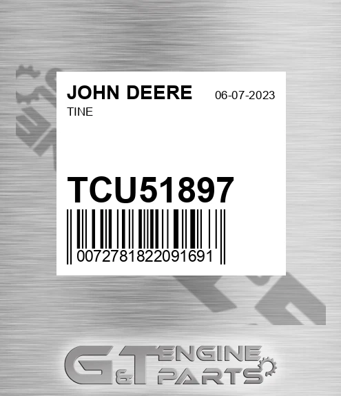 TCU51897 Tine for JOHN DEERE