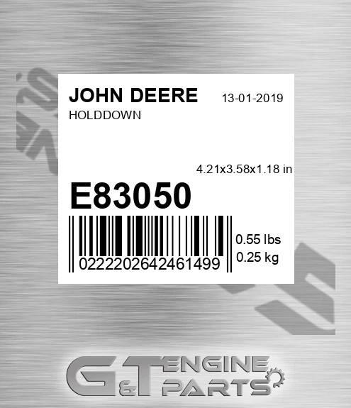 E83050 Holddown