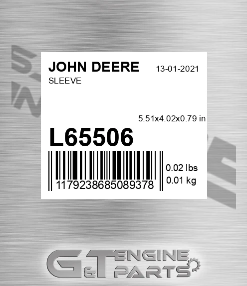 L65506 Sleeve for JOHN DEERE