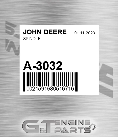 A-3032 Spindle for JOHN DEERE
