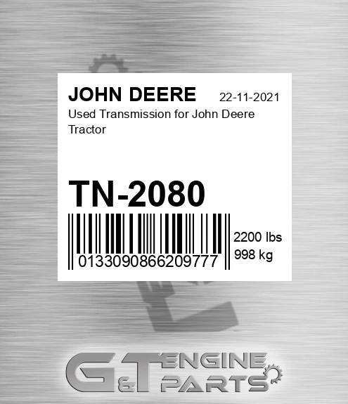 TN-2080 Used Transmission For Tractor for JOHN DEERE