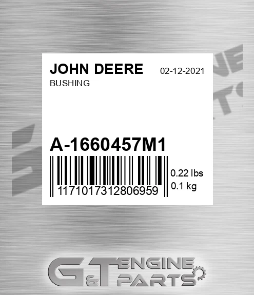 A-1660457M1 Bushing for JOHN DEERE