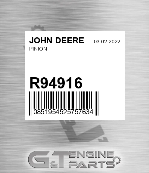 R94916 Pinion for JOHN DEERE