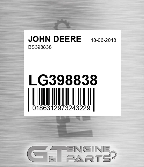 LG398838 Bs398838 for JOHN DEERE