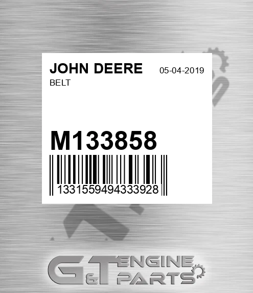 M133858 Belt for JOHN DEERE