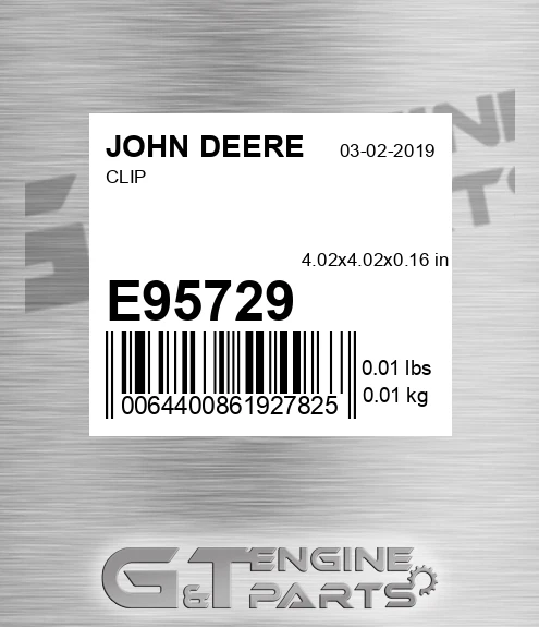 E95729 Clip for JOHN DEERE