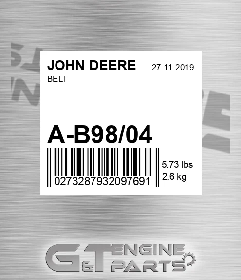 A-B98/04 Belt for JOHN DEERE