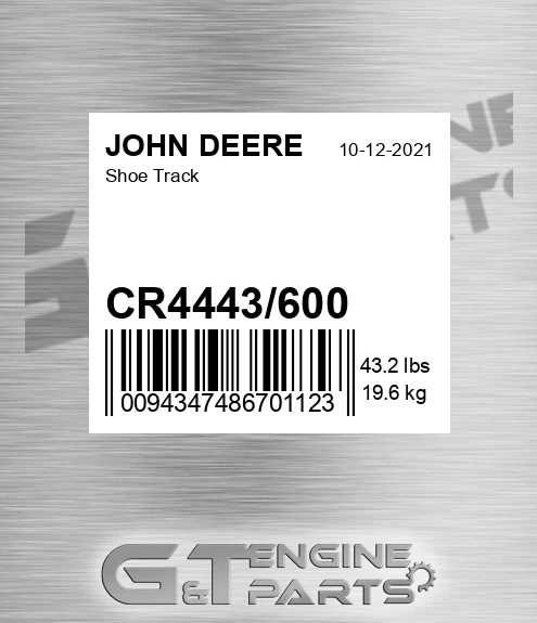 CR4443/600 Shoe Track