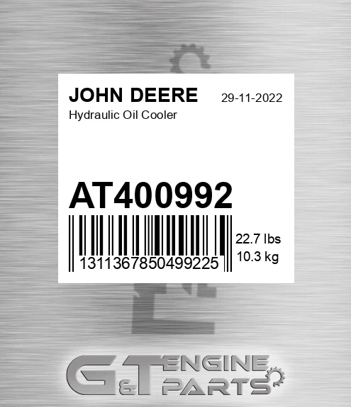 AT400992 Hydraulic Oil Cooler for JOHN DEERE