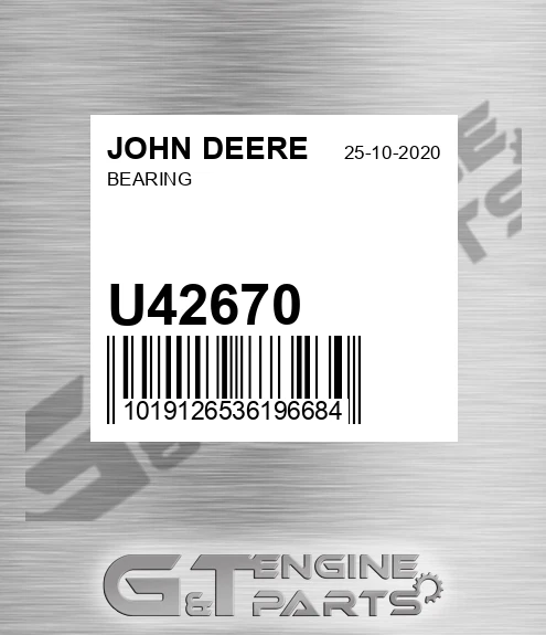 U42670 Bearing for JOHN DEERE
