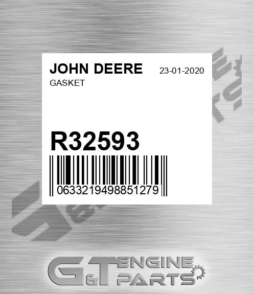 R32593 Gasket for JOHN DEERE