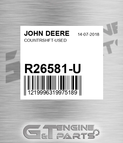 R26581-U Countrshft-used for JOHN DEERE