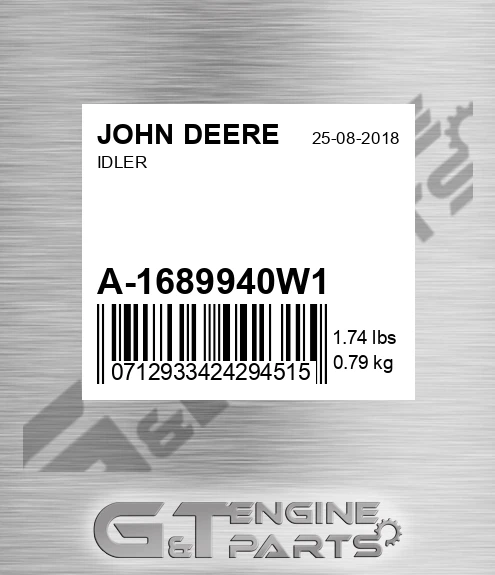 A-1689940W1 Idler for JOHN DEERE