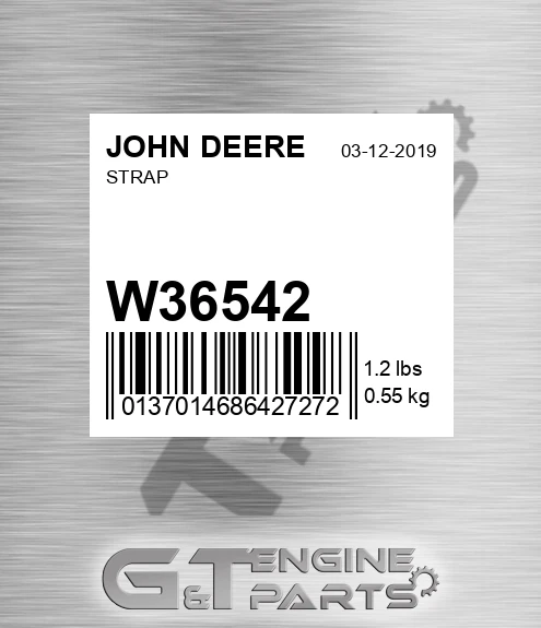 W36542 Strap for JOHN DEERE