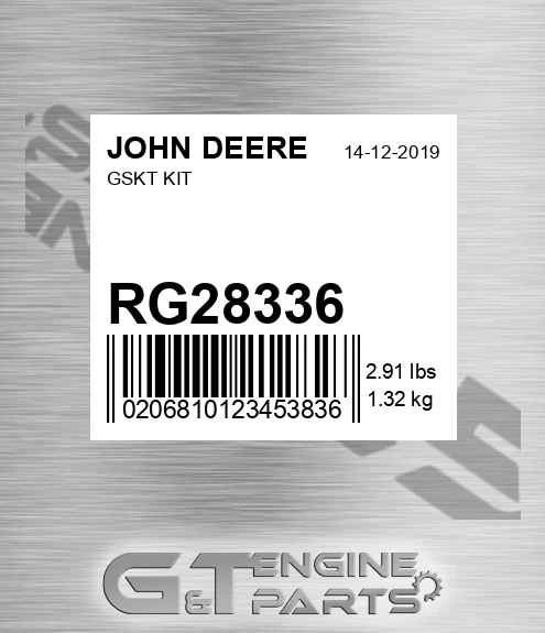 RG28336 Gskt Kit for JOHN DEERE
