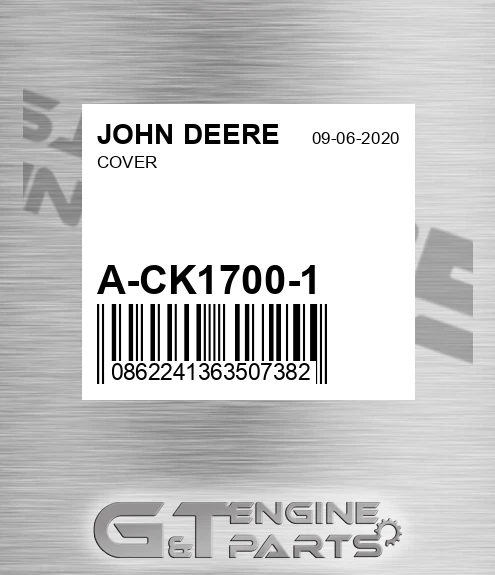 A-CK1700-1 Cover for JOHN DEERE