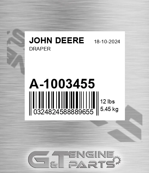 A-1003455 Draper for JOHN DEERE