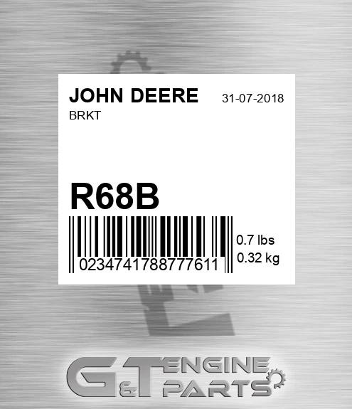 R68B Brkt for JOHN DEERE