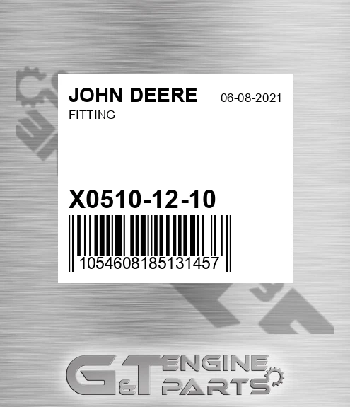 X0510-12-10 Fitting for JOHN DEERE