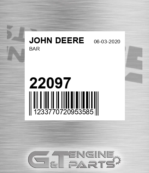 22097 Bar for JOHN DEERE