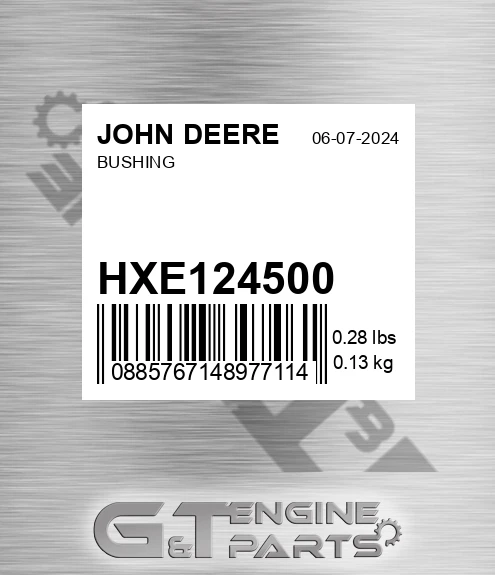 HXE124500 Bushing for JOHN DEERE