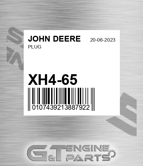 XH4-65 Plug for JOHN DEERE