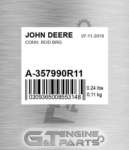 A-357990R11 Conn. Rod Brg for JOHN DEERE