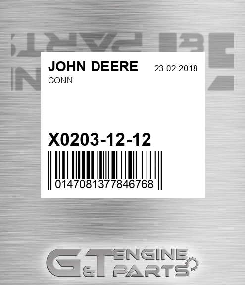 X0203-12-12 Conn for JOHN DEERE