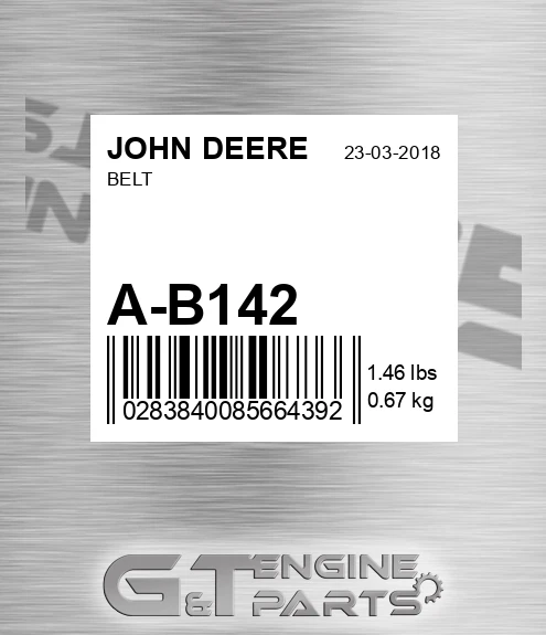 A-B142 Belt for JOHN DEERE