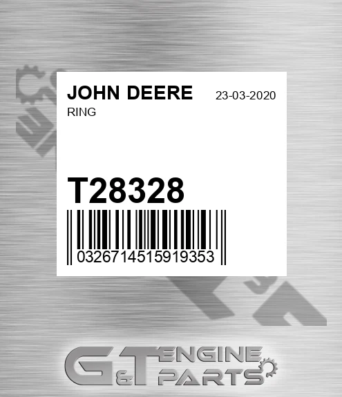 T28328 Ring for JOHN DEERE