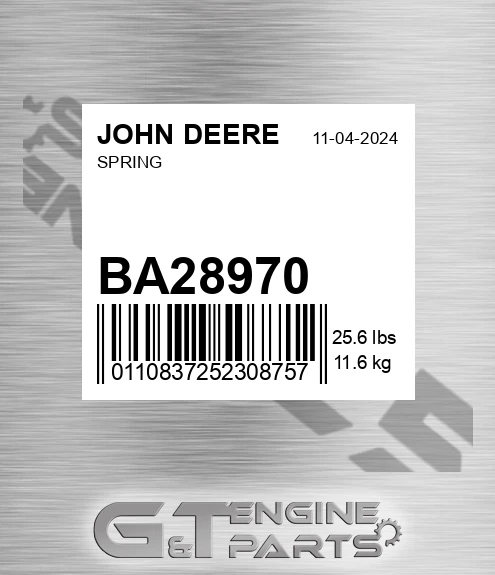 BA28970 Spring for JOHN DEERE