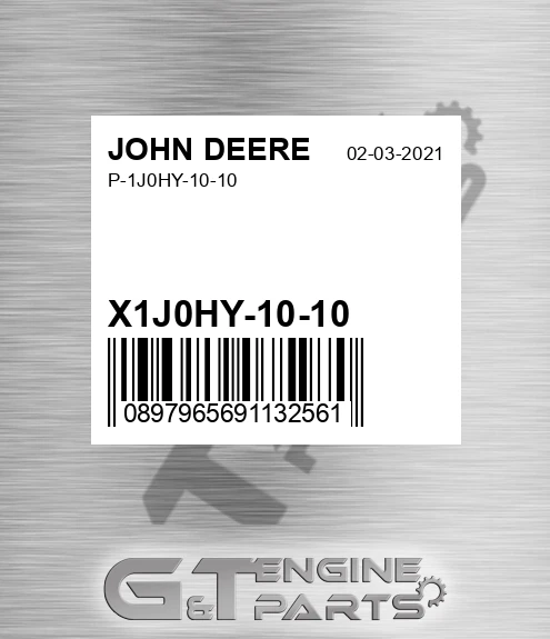 X1J0HY-10-10 P-1j0hy-10-10 for JOHN DEERE