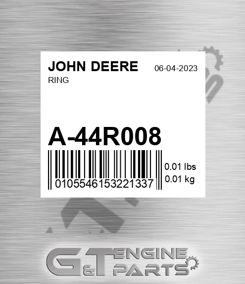 A-44R008 Ring for JOHN DEERE