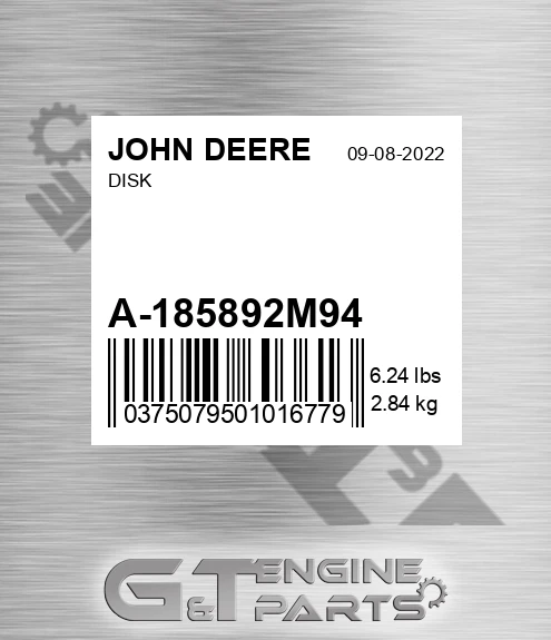 A-185892M94 Disk for JOHN DEERE