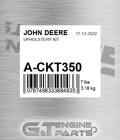A-CKT350 Upholstery Kit for JOHN DEERE