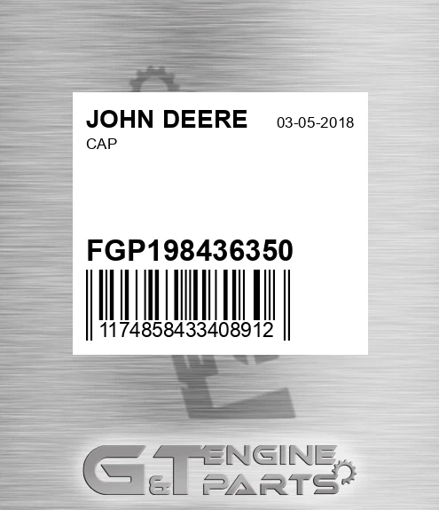 FGP198436350 Cap for JOHN DEERE