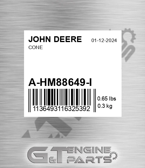 A-HM88649-I Cone for JOHN DEERE