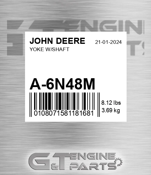 A-6N48M Yoke W/shaft for JOHN DEERE