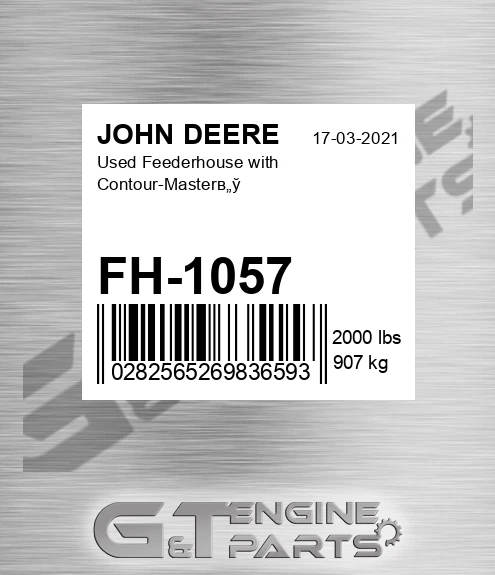 FH-1057 Used Feederhouse With Contour-masterв„ў for JOHN DEERE