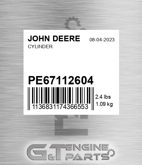 PE67112604 Cylinder for JOHN DEERE