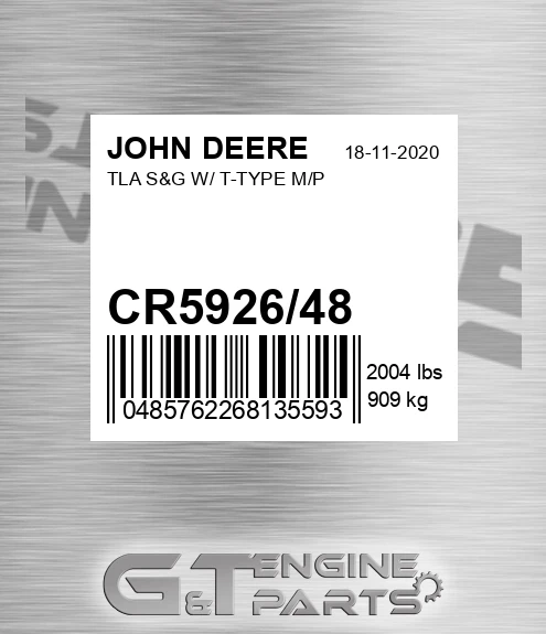 CR5926/48 Tla S&g W/ T-type M/p