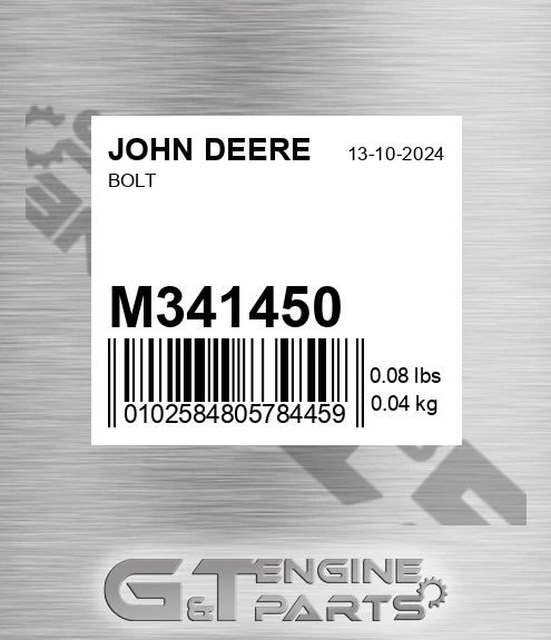 M341450 Bolt for JOHN DEERE