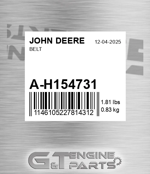 A-H154731 Belt for JOHN DEERE