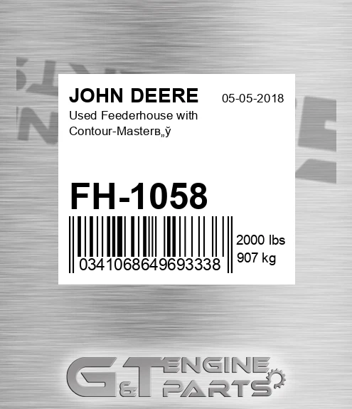 FH-1058 Used Feederhouse With Contour-masterв„ў for JOHN DEERE