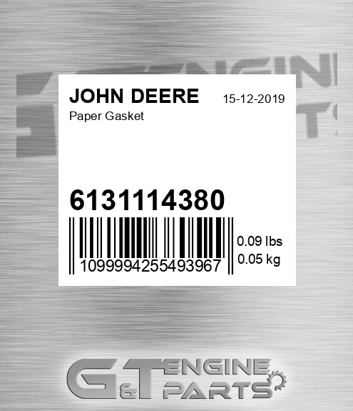 6131114380 Paper Gasket for JOHN DEERE