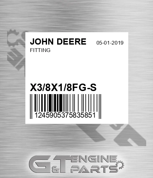 X3/8X1/8FG-S Fitting for JOHN DEERE