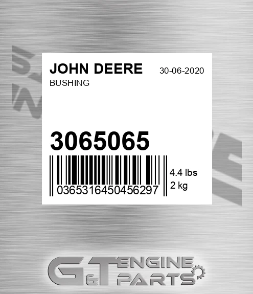 3065065 Bushing for JOHN DEERE