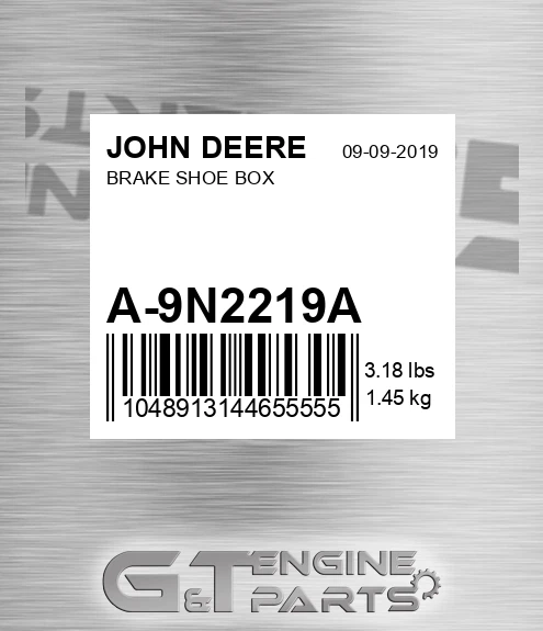 A-9N2219A Brake Shoe Box for JOHN DEERE