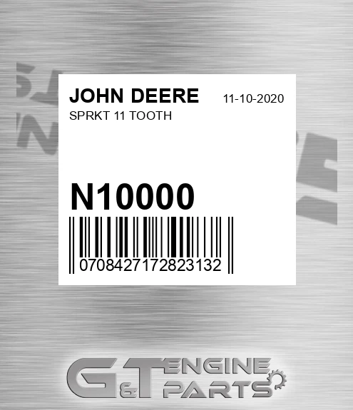 N10000 Sprkt 11 Tooth for JOHN DEERE